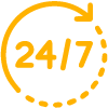 24/7 Hours Support